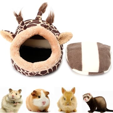 Small Pet Bed Giraffe Cat Dog Sleeping House Kennel Puppy Cave Mat Pad Nest