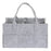 Portable Grey Felt Baby Diaper Bags Wet Wipes Phone Screen Protectors Protective Cases Earphone Cables Organizer Kids Storage Carrier Box Basket