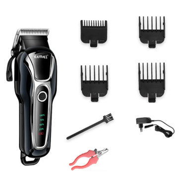 Professional Pet Grooming Kit Rechargeable Cordless Dog Cat Horse Fur Hair Clipper Trimmer Set