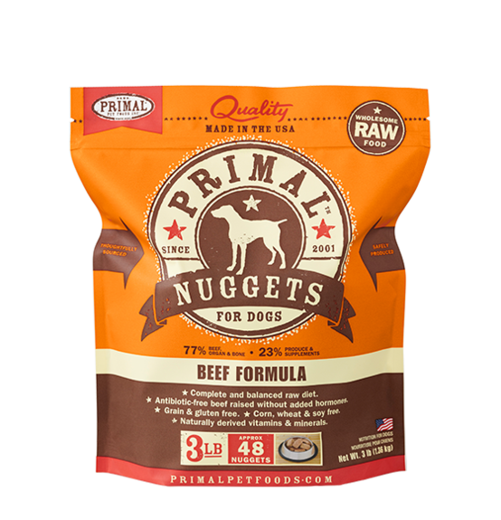 PRIMAL DOG RAW FROZEN BEEF PATTIE