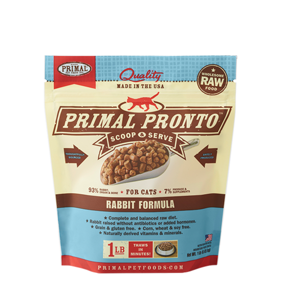 PRIMAL PRONTO CAT RAW FROZEN RABBIT