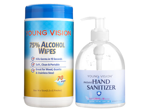 YOUNG VISION 500ML Hand Sanitizer Gel Wipes 70 Sheet