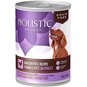 Holistic Select Chicken Pate Recipe Grain-Free Canned Dog Food 