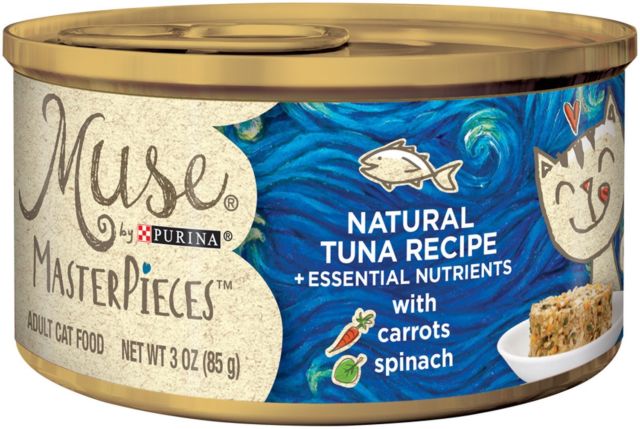 Purina Muse MasterPieces Natural Tuna Recipe with Carrots & Spinach Canned Cat Food