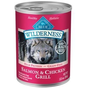 Blue Buffalo Wilderness Salmon & Chicken Grill Grain-Free Canned Dog Food 